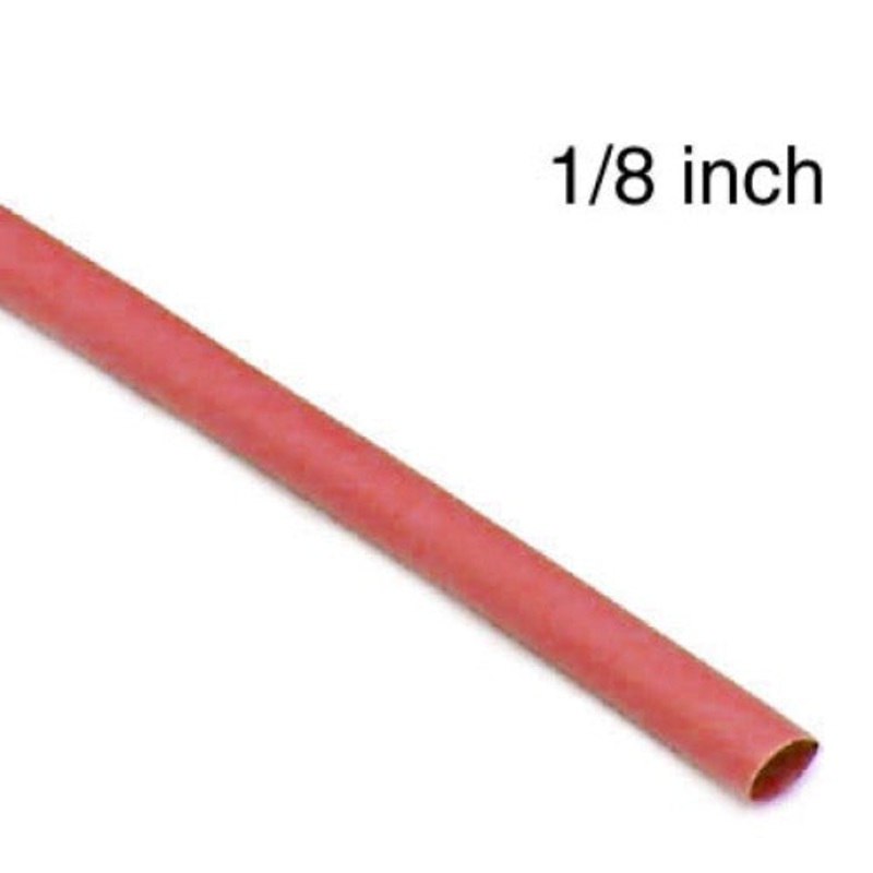 WYA-174C – TUBING HST 1/8INX4FT SW RED 2:1 600V 125C