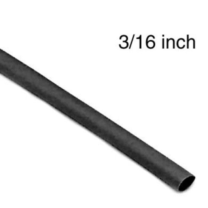 WYA-197B – TUBING HST 3/16INX4FT SW BLK 2:1 600V 125C