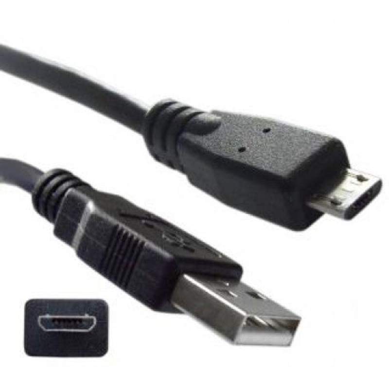 00940 – USB CABLE A MALE TO MICRO B MALE 3FT BLACK