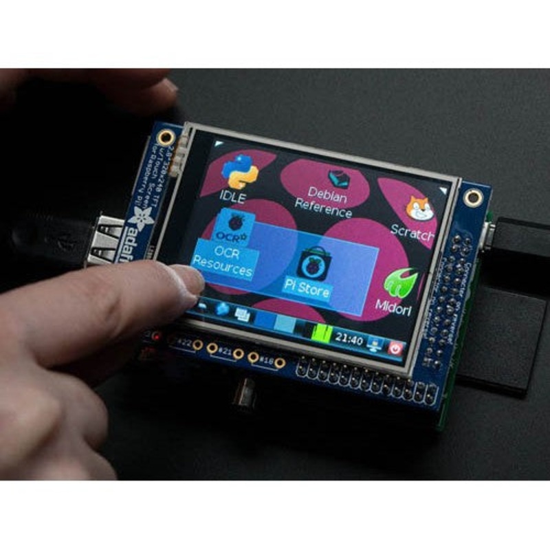 2298 – PITFT ASSEMBLED TFT TOUCHSCREEN FOR RASPBERRY PI 320X240 2.8IN