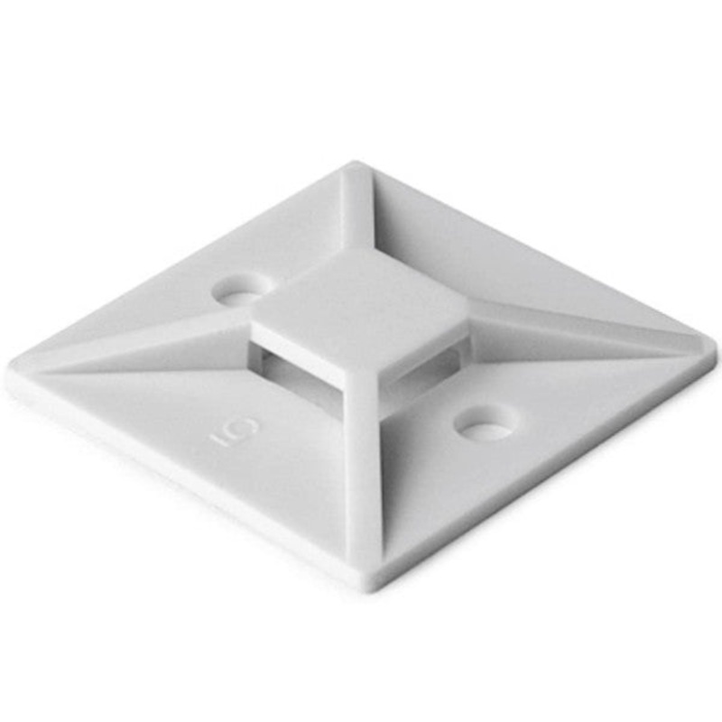 5979 – CABLE TIE MOUNT WHT 20X20MM ADHESIVE (100 pcs/pkg)