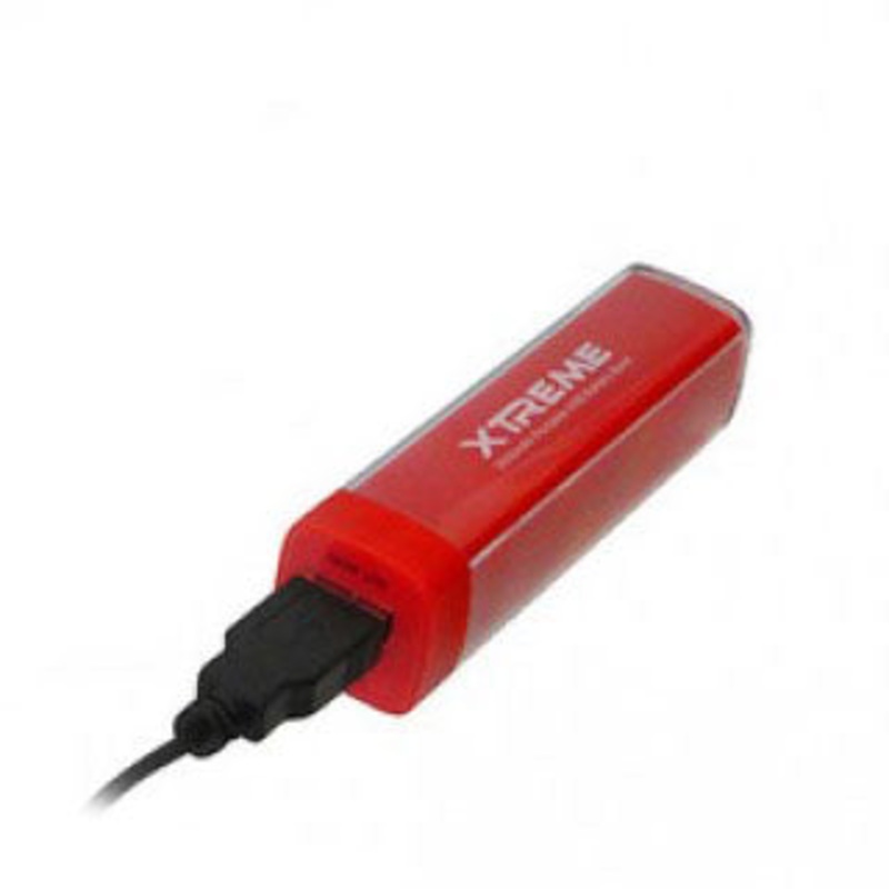 88264 – POWER BANK 2600MAH W/CABLE RED UNIVERSAL