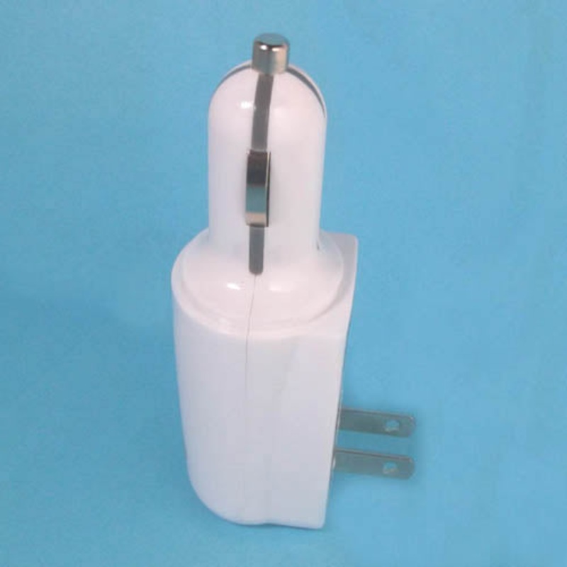 AH730PR – USB WALL/CAR CHARGER 5VDC IP:12V/100V OP:5V 600MA/1A W/LED