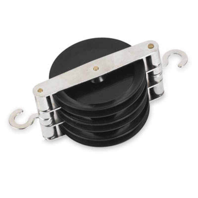 ME420-0003 – PULLEY TRIPLE PARALLEL W/METAL HOOKS