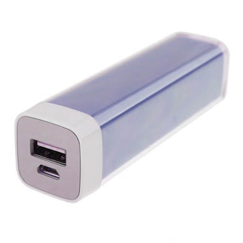 ML-2600-BLU – POWER BANK 2600MAH W/CABLE BLUE UNIVERSAL