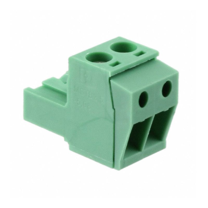 1769010 – TERM BLOCK 2P CLAMP RA 5MM FEM PLUGGABLE GRN