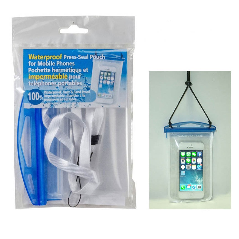 86695 – CELL PHONE WATERPROOF POUCH PRESS-SEAL 9X4.75 INCH