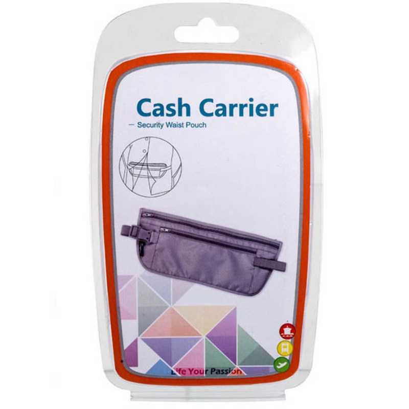 89591 – WAIST POUCH FOR TRAVEL 12 X 5IN ASSORTED COLORS