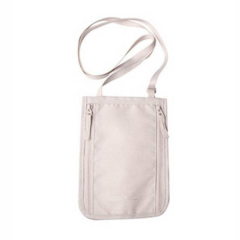 AH61NP01 – NECK POUCH FOR TRAVEL W/RFID PROTECTION