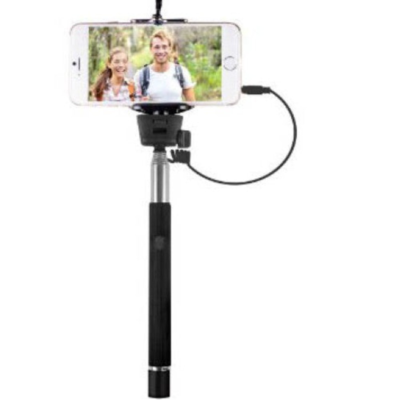 VIV-TR-365-BLK – SELFIE STICK EXTENDABLE 36IN WITH SHUTTER RELEASE BUTTON BLK