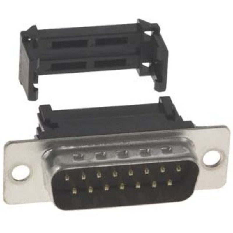 30-711-1 – DB15M IDC PLASTIC MET/LIP BLACK