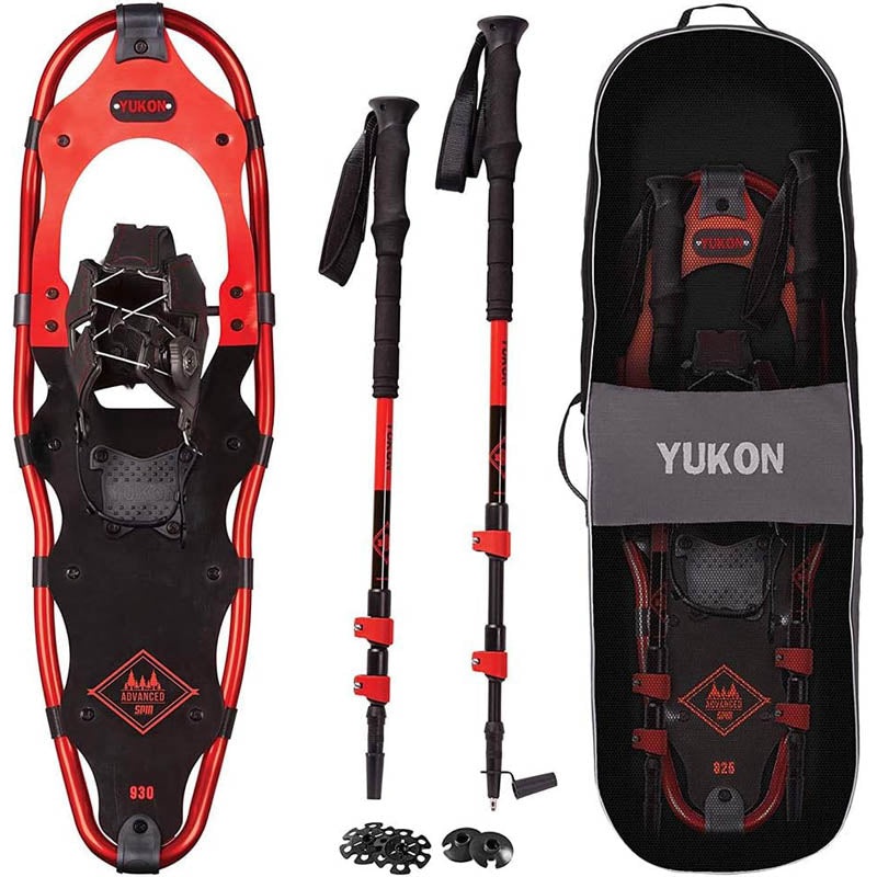 80-3018K – SNOWSHOES KIT ADULT 10X36IN RED WEIGHT CAPACITY 251-300LBS