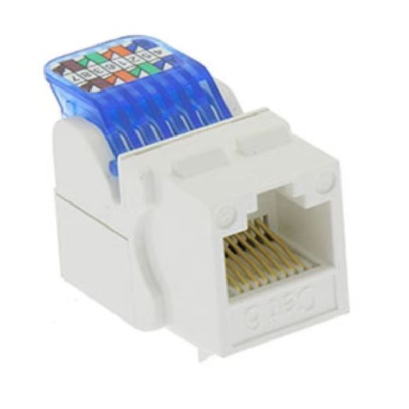 AGD-128E – KEYSTONE JACK CAT6 WHT TOOLLESS