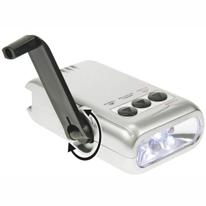 ZL388/5 – FLASHLIGHT LED HAND CRANK WITH CHARGER