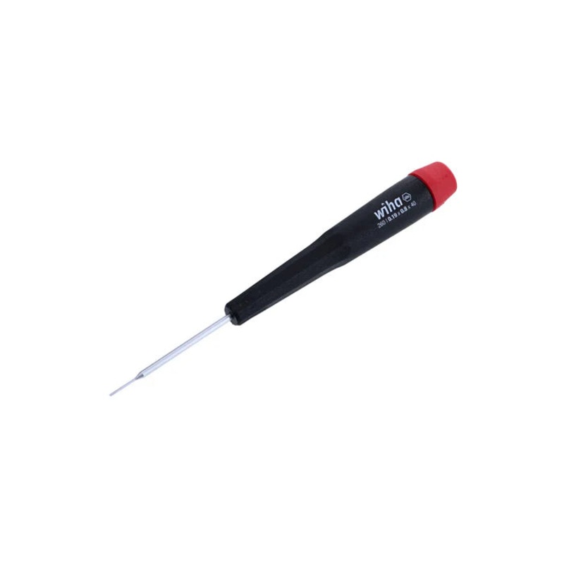 26008, Wiha Precision Slotted Screwdriver 0.8mm x 40mm