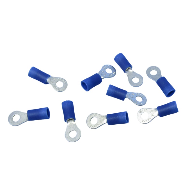 65-1544C, Philmore #6 RING TERM 16-14 AWG Blue 100pk
