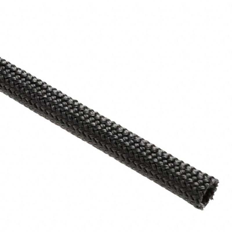 FGN0.25BK-200FT Hi-Temp Fiberglass Sleeve 1200F Black 1/4″ 200′ Roll