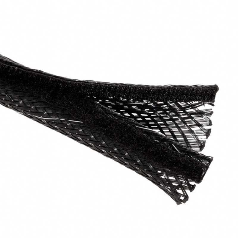 FWF1.250TBBK-12, Techflex SELF WRAP 1/2″ X 12′ BLACK Flexo Wrap 12FT