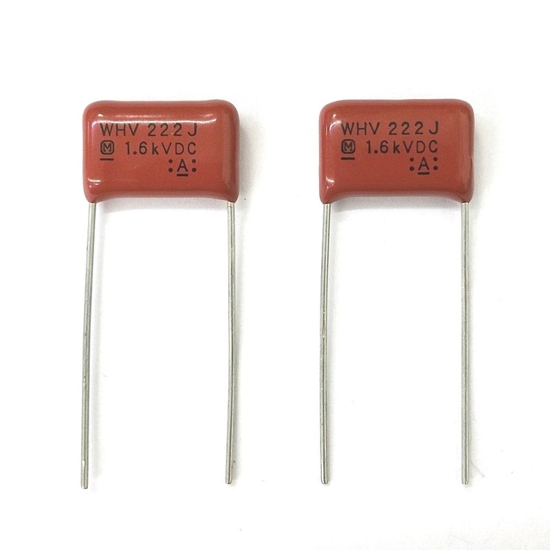 Lot of 2 0.0022uF 1600V Metallized Film Capacitors ~ Panasonic ECWH16222JV