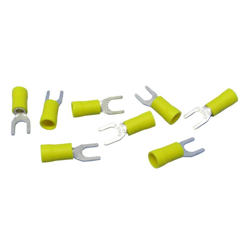 Philmore 65-2567C, 100pc 1/4″ Spade Yellow Insulated Crimp Terminals ~ 12-10 AWG