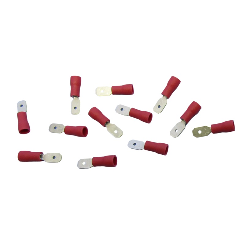 Philmore 65-5522C, 100pc 0.187″ Male Quick Slide Crimp Terminals for 22-18 AWG