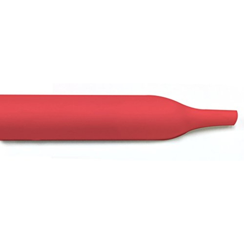 4 FT Thermosleeve DWHST38R4, 3/8″ RED 3:1 Adhesive Lined Waterproof Heat Shrink