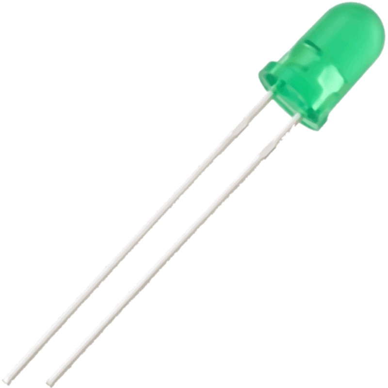 Hobby 10 Pack of 5mm Green Diffused LEDs ~ 2V @ 20mA