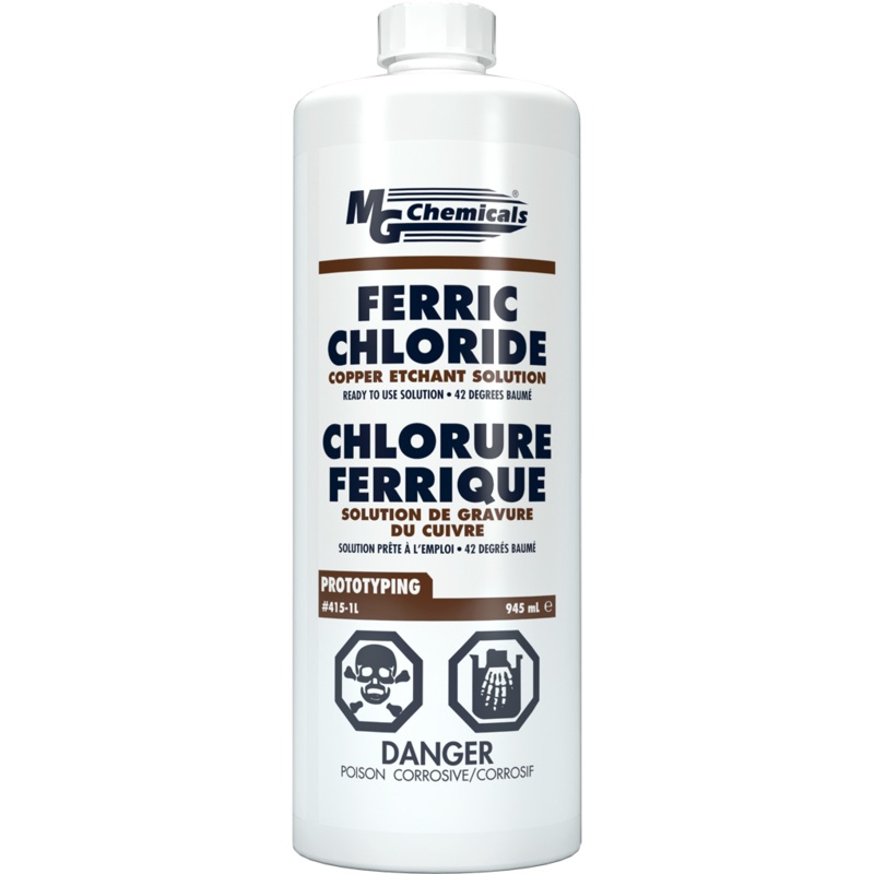 MG Chemicals 415-1L Ferric Chloride Solution 945mL (33oz) Liquid