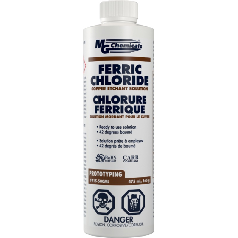 Mg Chemicals 415-500mL (17oz) Ferric Chloride Copper Etchant Solution