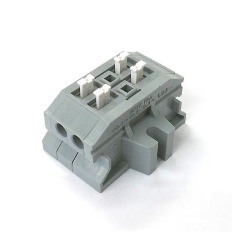 Sato Parts # ML-1700-A-2P 2 Position Screwless Terminal Block ~ 10A @ 300V