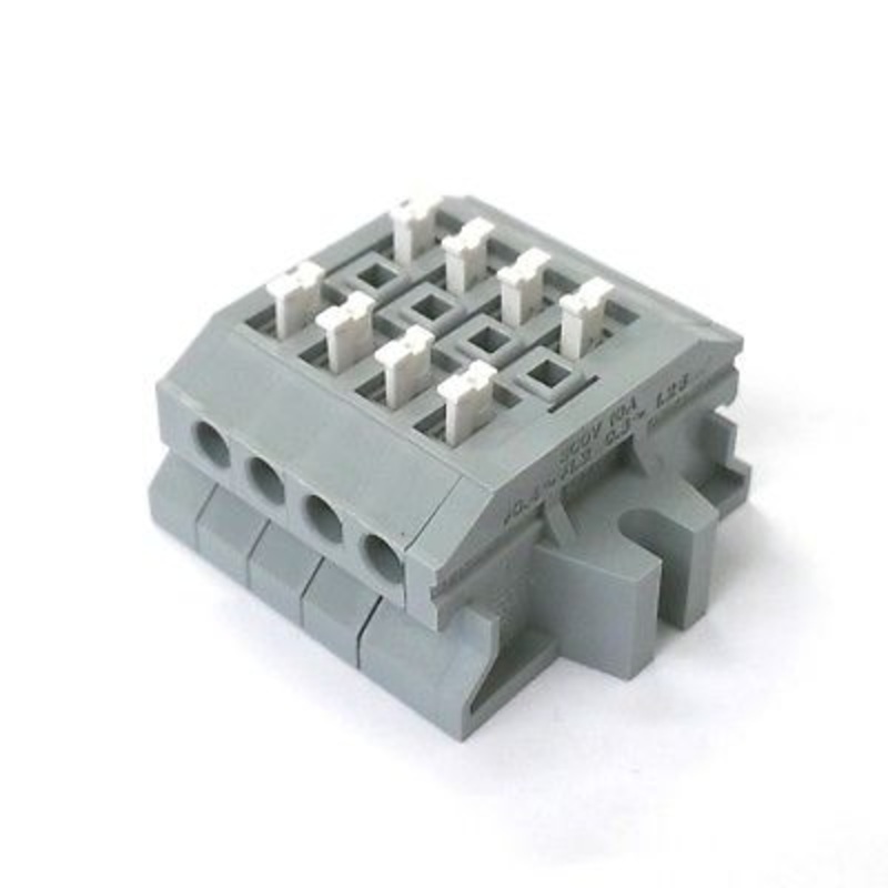 Sato Parts # ML-1700-A-4P 4 Position Screwless Terminal Block ~ 10A @ 300V
