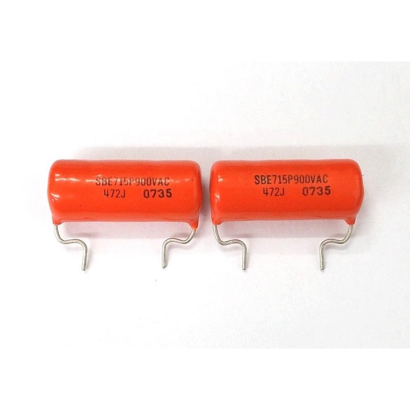Lot of 2 0.0047uF 900V SB Electronics Orange Drop Capacitors 715P900V472J 4700pF