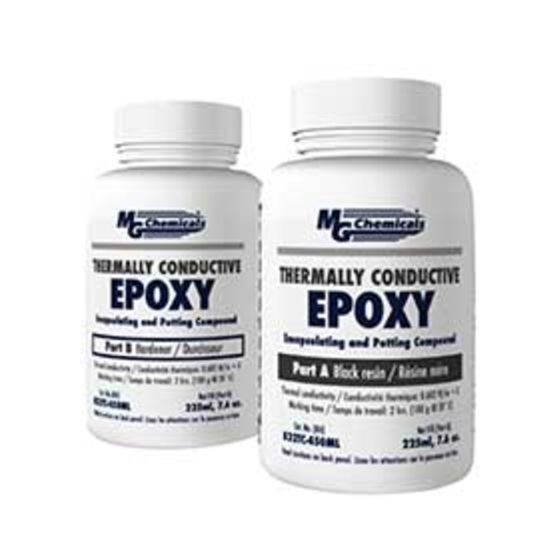 MG Chemicals 832TC-450ML, 450ml (15.2 fl oz.) BLACK Thermally Conductive Epoxy, Potting and Encapsulating Compound