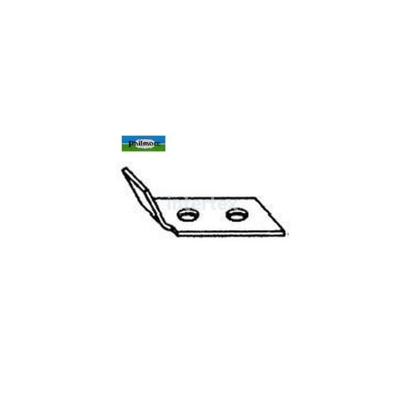 13-1551, Philmore Barrier strip hardware – single side 45deg QD tab .187 25pk