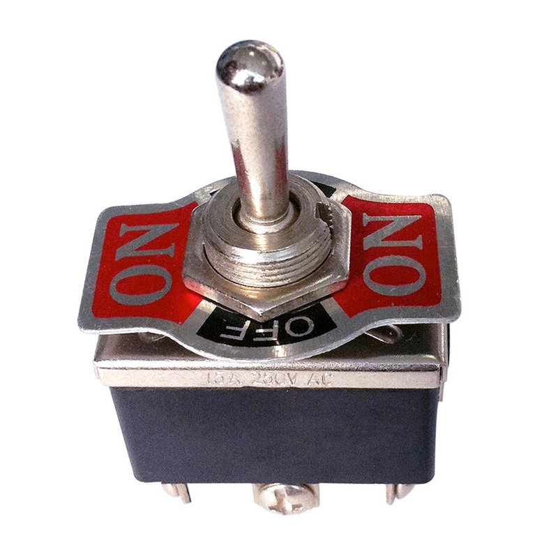66-1855 DPDT on off (on) (Momentary)  20amp @125V 30-051