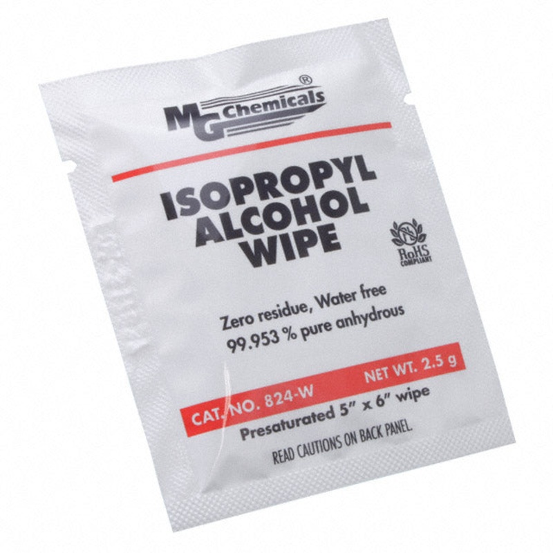 824-WX50 99.9% Isopropyl Alcohol Wipes 50Pack