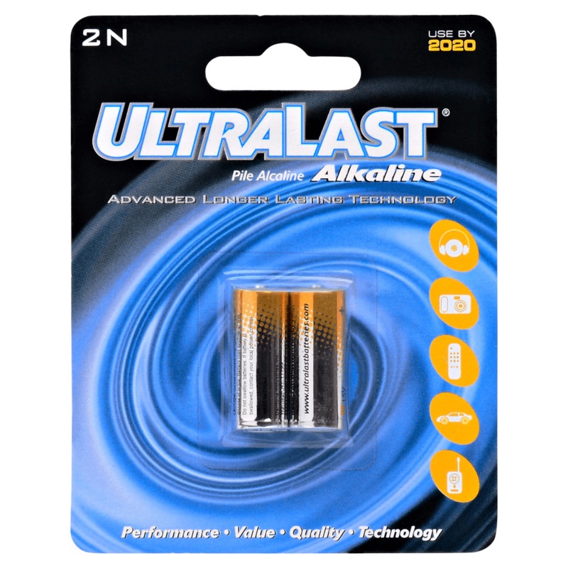 N Size Alkaline Battery 1.5v  2 pack ULA2N