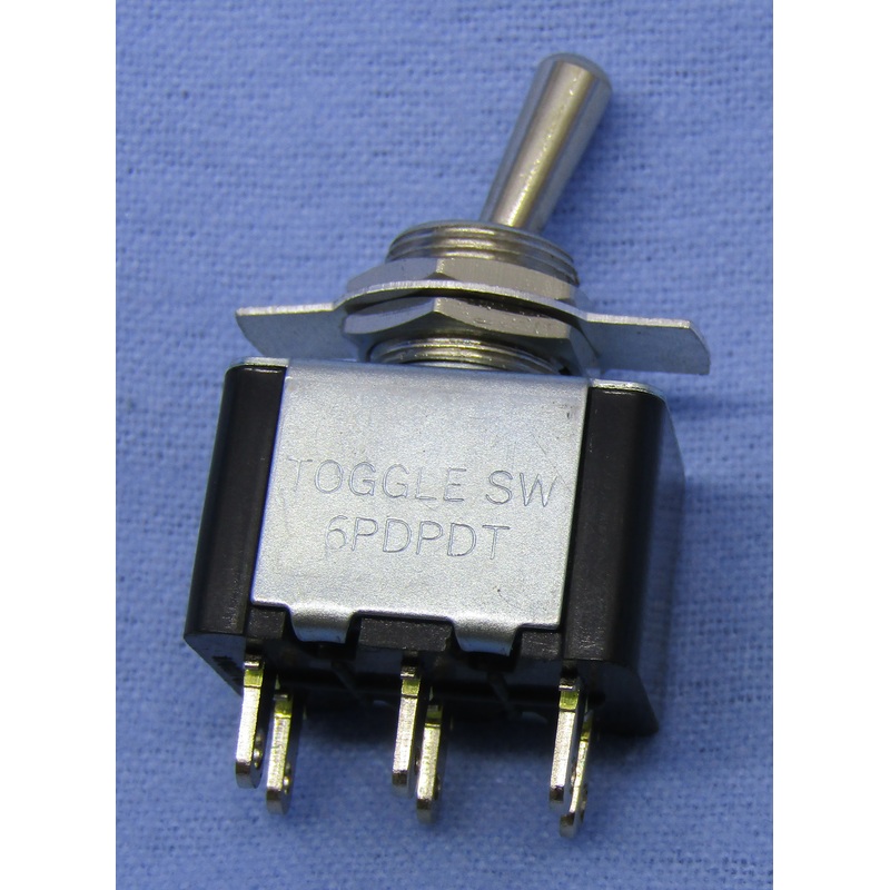 Philmore 30-221 DPDT ON-ON Standard Toggle Switch 3A@125V AC, 1A@250V AC