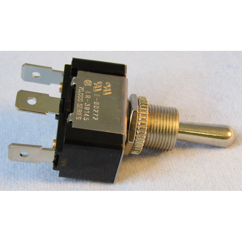 Philmore 30-335 SPDT (ON)-OFF-(ON), Heavy Duty Bat Handle Toggle Switch 20A@125V