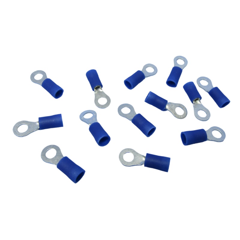 Philmore 65-1546C Insulated Ring Terminal 16-14 AWG #10 Blue 100pk