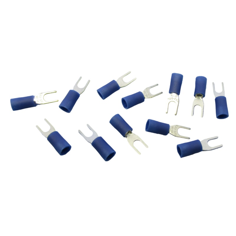 Philmore 65-2544 Insulated Spade Terminal 16-14 AWG #6 Blue 12pk