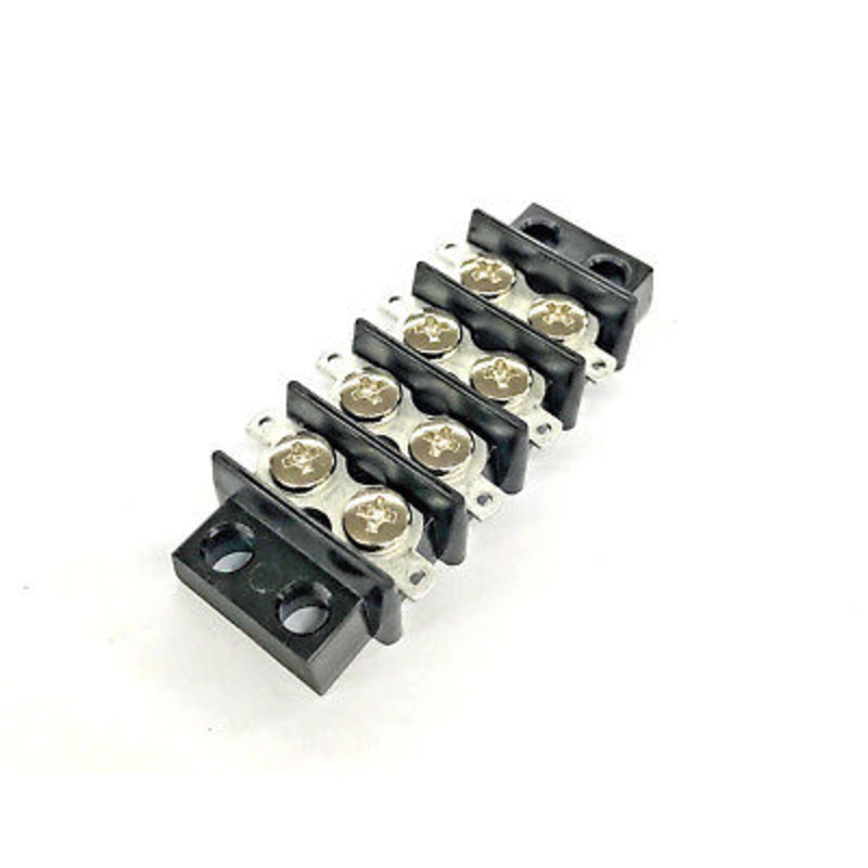 Sato Parts # ML-1765-4P 4 Position 15A Screw & Solder Terminal Block