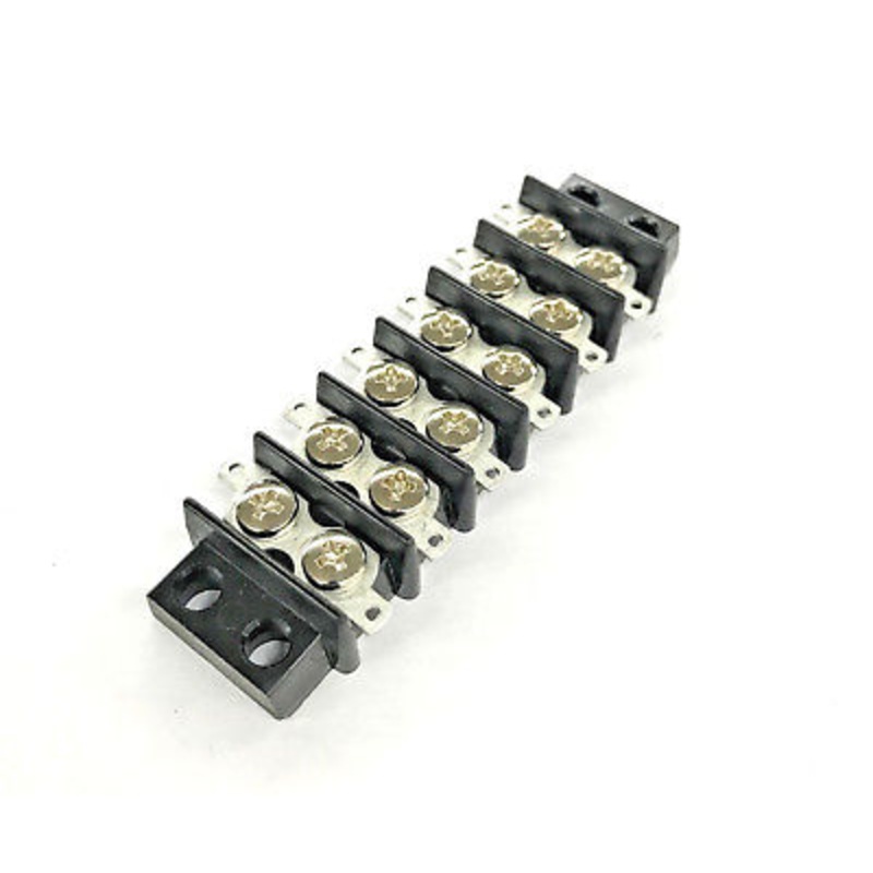 Sato Parts # ML-1765-6P 6 Position 15A Screw or Solder Terminal Block