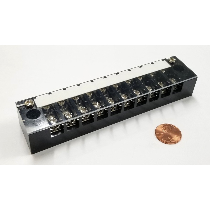 Sato Parts # ML-20-10P 10 Position 20A Screw Terminal Block with Cover