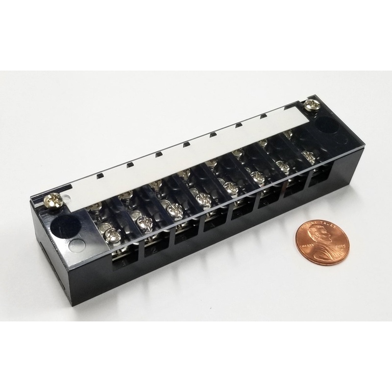 Sato Parts # ML-20-8P 8 Position 20A Screw Terminal Block with Cover
