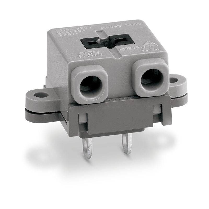 Sato Parts # ML-850-HAX 2 Position 20A @ 250V Screwless Terminal Block