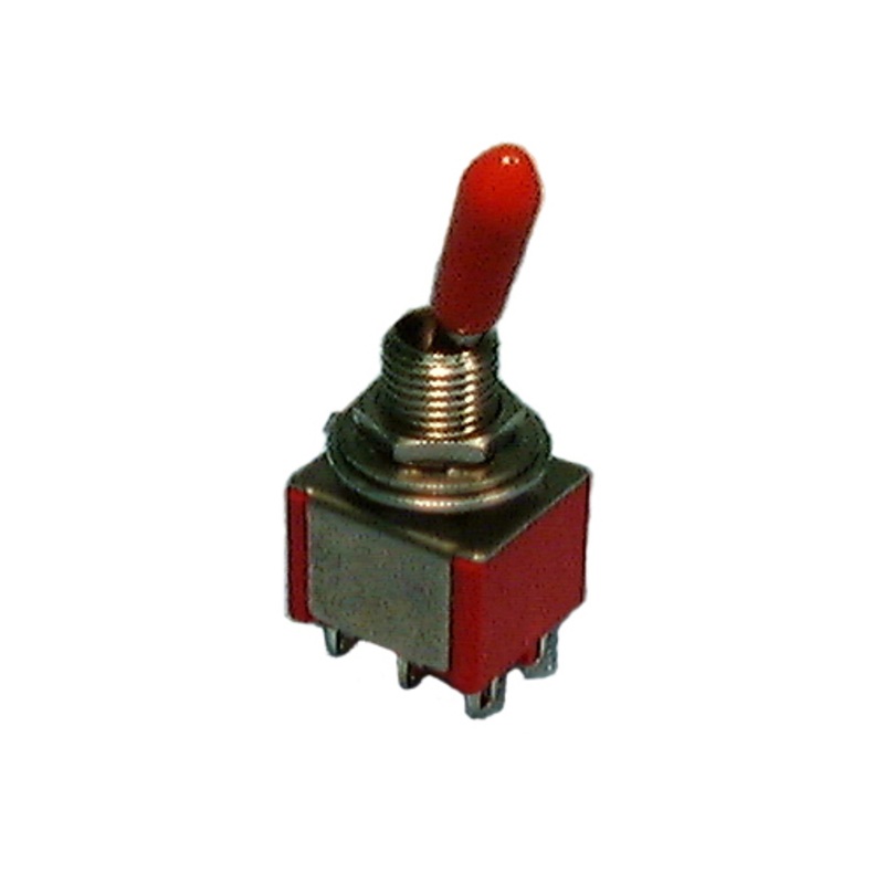 30-10012, Philmore DPDT ON-ON Mini Toggle Switch 5A@120V/28V DC