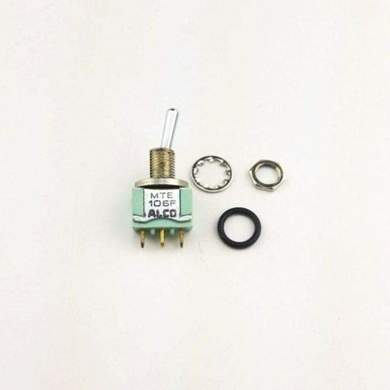Alcoswitch MTE106F, SPDT ON-(ON) Momentary Mini Toggle Switch 6A@125V, 4A@28V DC