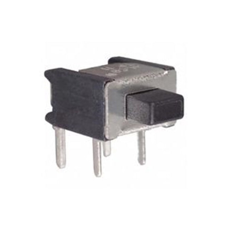 Alcoswitch TP11CGRA0 SPST OFF-(ON) Momentary Right Angle BLACK Push Button 0.4VA