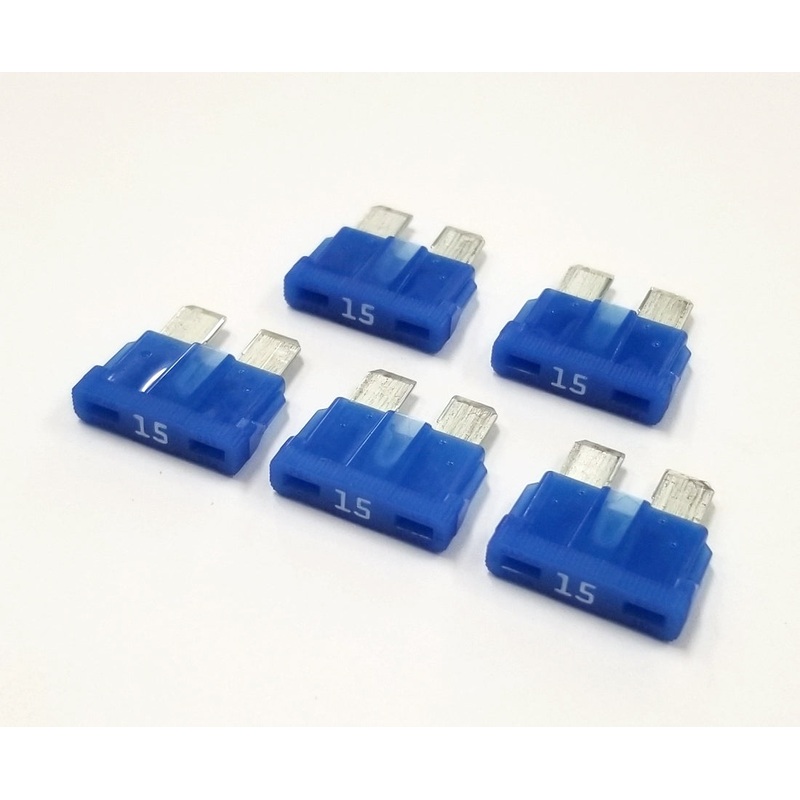 ATC15-5, Bussmann 15A 32V ATC Type Automotive Blade Fuses Lot of 5 ~ Blue